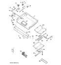 GAS & BURNER PARTS Diagram and Parts List for JGBP32DEM1WW  General Electric Range