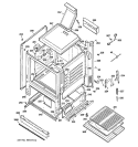 BODY PARTS Diagram and Parts List for JGBS20DEM1BB  General Electric Range