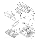 Part Location Diagram of WB36K10730 GE TRIM AND PANEL Assembly