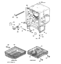 BODY PARTS Diagram and Parts List for GSD2000J04CC  General Electric Dishwasher