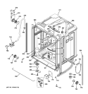 BODY PARTS Diagram and Parts List for PDW8400N00WW  General Electric Dishwasher