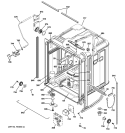 BODY PARTS Diagram and Parts List for PDW8900N00WW  General Electric Dishwasher