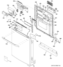 Part Location Diagram of WD34X11228 GE KEYPAD