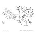 CONTROLS & BACKSPLASH Diagram and Parts List for WCSR2080B3CC  General Electric Washer