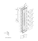 FREEZER DOOR Diagram and Parts List for GCE23LBWAFBB  General Electric Refrigerator
