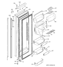 FRESH FOOD DOOR Diagram and Parts List for PJE25PGTEFSV  General Electric Refrigerator