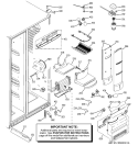 FRESH FOOD SECTION Diagram and Parts List for PJE25PGTEFSV  General Electric Refrigerator
