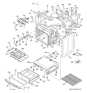 BODY PARTS Diagram and Parts List for ECBP82SM1SS  General Electric Range