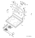 Part Location Diagram of WB36K10692 GE TRIM CONTROL