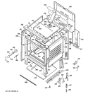 BODY PARTS Diagram and Parts List for ECBS68WM1WW  General Electric Range