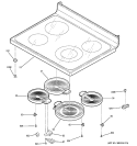 COOKTOP Diagram and Parts List for JCBP66SM1SS  General Electric Range
