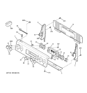CONTROL PANEL Diagram and Parts List for JCBP71SM1SS  General Electric Range