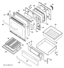 Part Location Diagram of WB36K10633 GE PANEL DRAWER