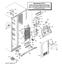 FREEZER SECTION Diagram and Parts List for RSK27NHSECCC  General Electric Refrigerator