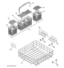 Part Location Diagram of WD28X10114 GE LID BASKET