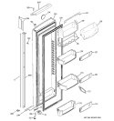 FRESH FOOD DOOR Diagram and Parts List for PSI23MGRCWV  General Electric Refrigerator
