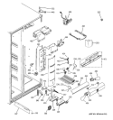 FRESH FOOD SECTION Diagram and Parts List for PSI23NCRCCV  General Electric Refrigerator