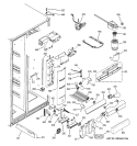 FRESH FOOD SECTION Diagram and Parts List for PSI23NGRCCV  General Electric Refrigerator