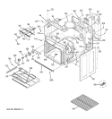 BODY PARTS Diagram and Parts List for JBP81DM1BB  General Electric Range