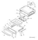 WARMING DRAWER Diagram and Parts List for JBP81DM1BB  General Electric Range
