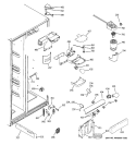 FRESH FOOD SECTION Diagram and Parts List for DSD26DGWABG  General Electric Refrigerator