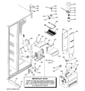 FRESH FOOD SECTION Diagram and Parts List for PSC23PSWCSS  General Electric Refrigerator