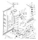 FRESH FOOD SECTION Diagram and Parts List for PSF26NGWCWW  General Electric Refrigerator