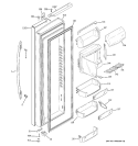 FRESH FOOD DOOR Diagram and Parts List for PSH23PSWCSS  General Electric Refrigerator