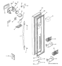 Part Location Diagram of WR78X11959 GE DOOR FOAM Assembly FZ BOW