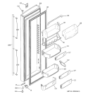 FRESH FOOD DOOR Diagram and Parts List for ZFSB25DTGSS  General Electric Refrigerator