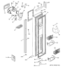 FREEZER DOOR Diagram and Parts List for PJE25PGTEFKB  General Electric Refrigerator