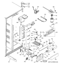 FRESH FOOD SECTION Diagram and Parts List for PSF26NGTCWW  General Electric Refrigerator