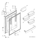 FRESH FOOD DOOR Diagram and Parts List for GTS22KBPCRCC  General Electric Refrigerator