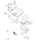 GAS & BURNER PARTS Diagram and Parts List for JGBP25DEM1WW  General Electric Range