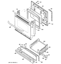 Part Location Diagram of WB39K10023 GE PANEL DRAWER Assembly Stainless Steel