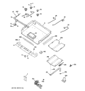 GAS & BURNER PARTS Diagram and Parts List for P2B912DEM1BB  General Electric Range