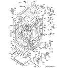 BODY PARTS Diagram and Parts List for P2B912DEM1BB  General Electric Range