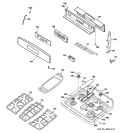 Part Location Diagram of WB31K10245 GE GRATE CAST MID (DD)