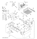 ICE MAKER & DISPENSER Diagram and Parts List for A4425GDTBWW  General Electric Refrigerator