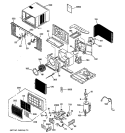 Part Location Diagram of WJ71X21461 GE FRONT PANEL