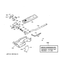 GAS VALVE & BURNER ASSEMBLY Diagram and Parts List for DPSE592GA0AA  General Electric Dryer