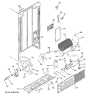 SEALED SYSTEM & MOTHER BOARD Diagram and Parts List for GSS20DBTBWW  General Electric Refrigerator