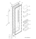 FRESH FOOD DOOR Diagram and Parts List for GSS23QSWASS  General Electric Refrigerator