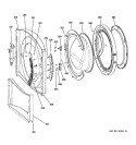 Part Location Diagram of WH46X10177 GE SERVICE PANEL MB