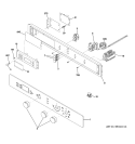CONTROL PANEL Diagram and Parts List for ZET1038BF1BB  General Electric Wall Oven