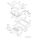 DOOR Diagram and Parts List for ZET1038BF4BB  General Electric Wall Oven