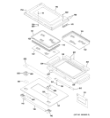 Part Location Diagram of WB56X10455 GE Handle End Cap
