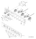 CONTROL PANEL Diagram and Parts List for ZET1058BF5BB  General Electric Wall Oven