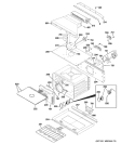 UPPER OVEN Diagram and Parts List for ZET1058BF5BB  General Electric Wall Oven