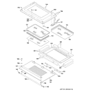 DOOR Diagram and Parts List for ZET1058BF5BB  General Electric Wall Oven